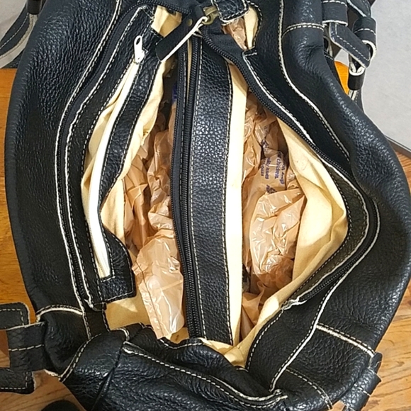 Del Conte black pebbled leather satchel - Picture 11 of 13